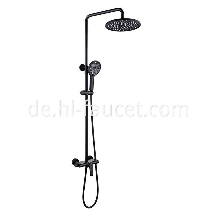 Shower Faucet Set Polished Brass